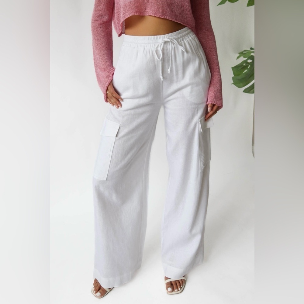 Grey Bandit Catalina Pants, Size Medium, White, Gently Used - Picture 1 of 5
